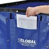 Global Industrial 16 Bushel Blue Vinyl Basket Bulk Truck, 40L x 28-1/4W x 30-1/2H 241984BL